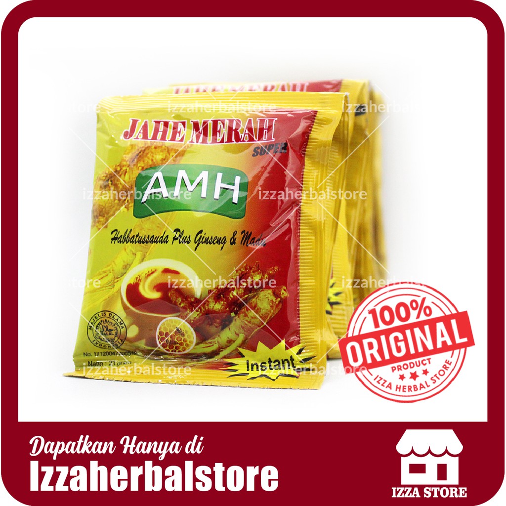 BISA COD - JAHE MERAH AMH Amanah Sachet Renceng Bubuk Instan ASLI Original ORI Grosir