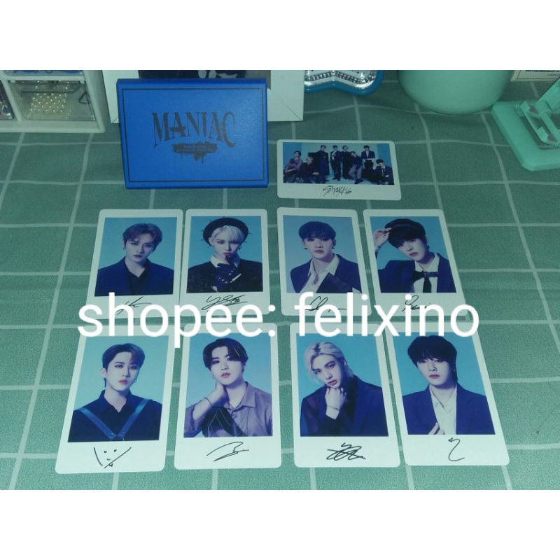 [BACA DESKRIPSI] Maniac Japan merch versi 2 SEUNGMIN stray kids skz konser Hyunjin Lee Know polaroid