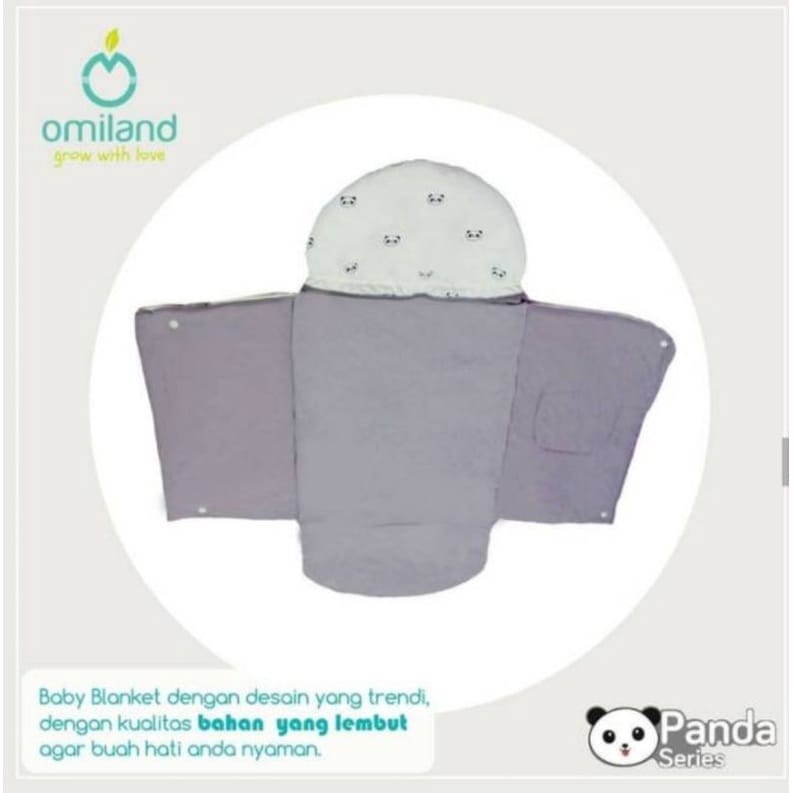 Omiland OBB1311 Baby Blanket Panda Series