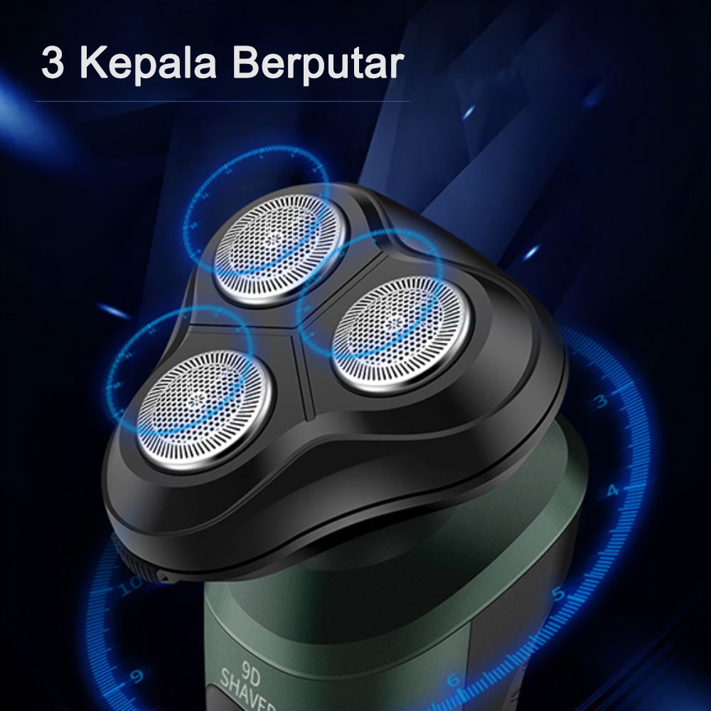 ITS 4In1 alat cukur kumis dan jenggot Multifungsi 9D Elektrik Shaver Pencukuran dalam Alat cukur rambut Pisau cukur IPX7 Waterproof Razor Kumis Jenggot