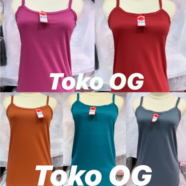 Tanktop murah tali kecil tali besar wanita warna warni