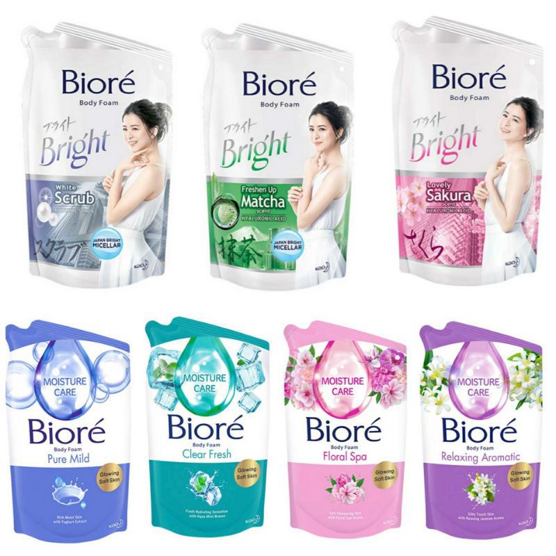 [Original] Biore Sabun Mandi Cair 450Ml Biore Refill 450Ml Sabun Biore