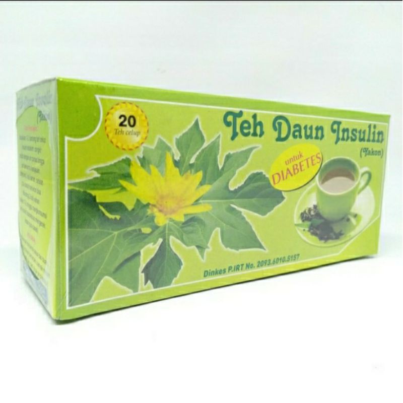 

Teh celup daun insulin minuman herbal kesehatan