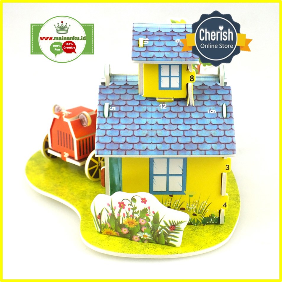 Mini Puzzle 3d | TINY'S HOME | Suvenir Kado Ulang Tahun Anak - 1688B