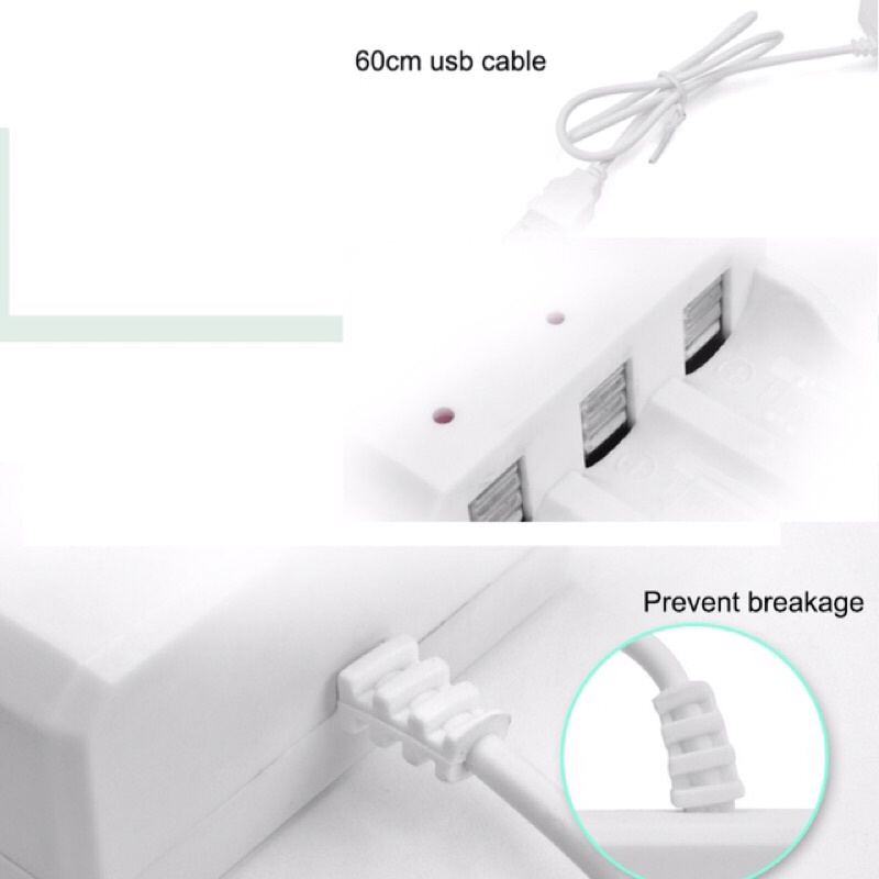 HCQWBING Charger Baterai USB Plug 4 slot for AA/AAA Termurah