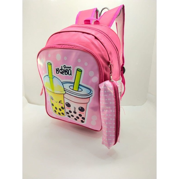 Tas Ransel Sekolah 15inch Boba Time