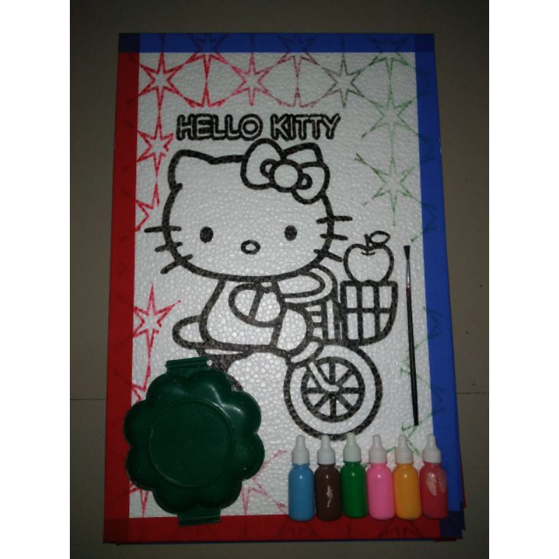 

mewarnai styrofoam motip warna lis lakban satu set isi 8 gambar