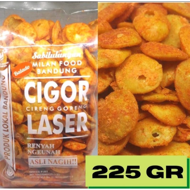 

Jajanan / Snack / Cemilan - Milan Food Bandung. cigor laser jumbo 225gr