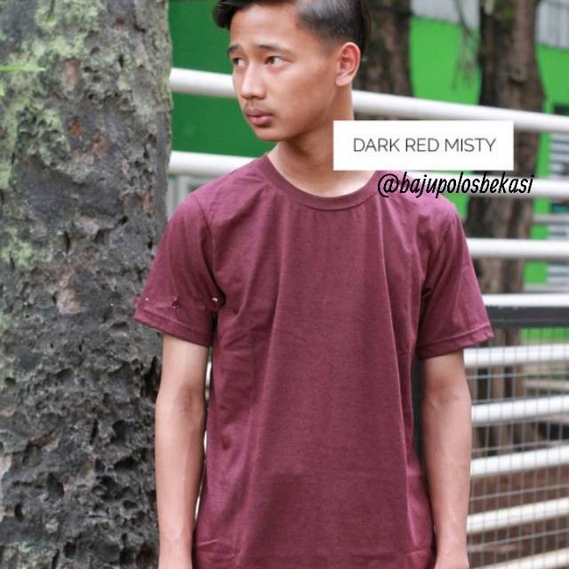 Kaos polos twotone polosan misty kaos distro murah