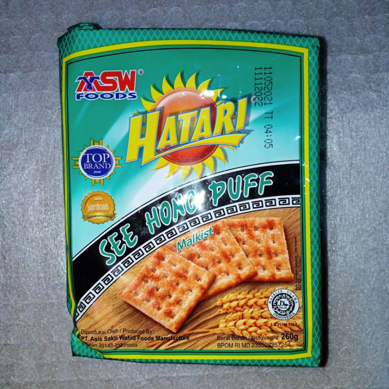 

HATARI SEE HONG PUFF ROTI GABING MANIS / MALKIST ASW FOODS 260g - Triple S Mart Online