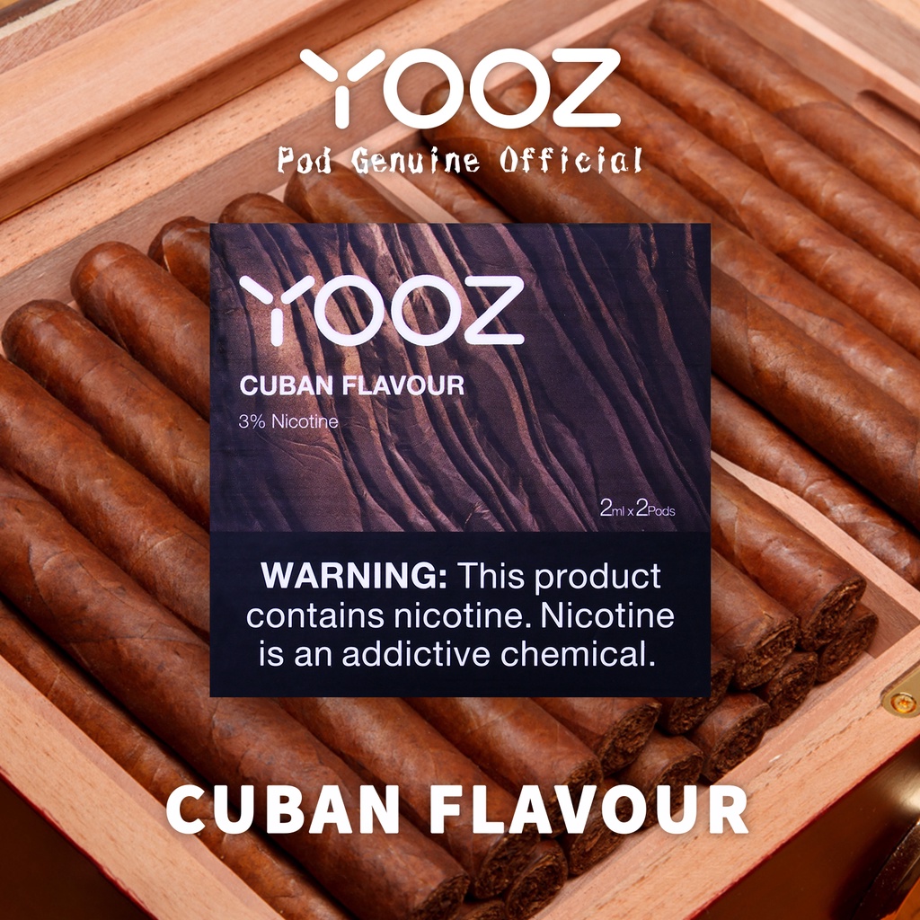 【YOOZ】 Cuban Flavour flavor 2 pods cold  Vaporizer