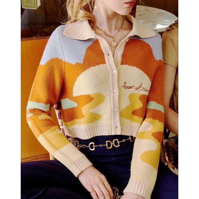 [ der.hannah ] LISA CARDIGAN Rajut Sweater Cardigan Knitwear BLACKPINK TAEYEON