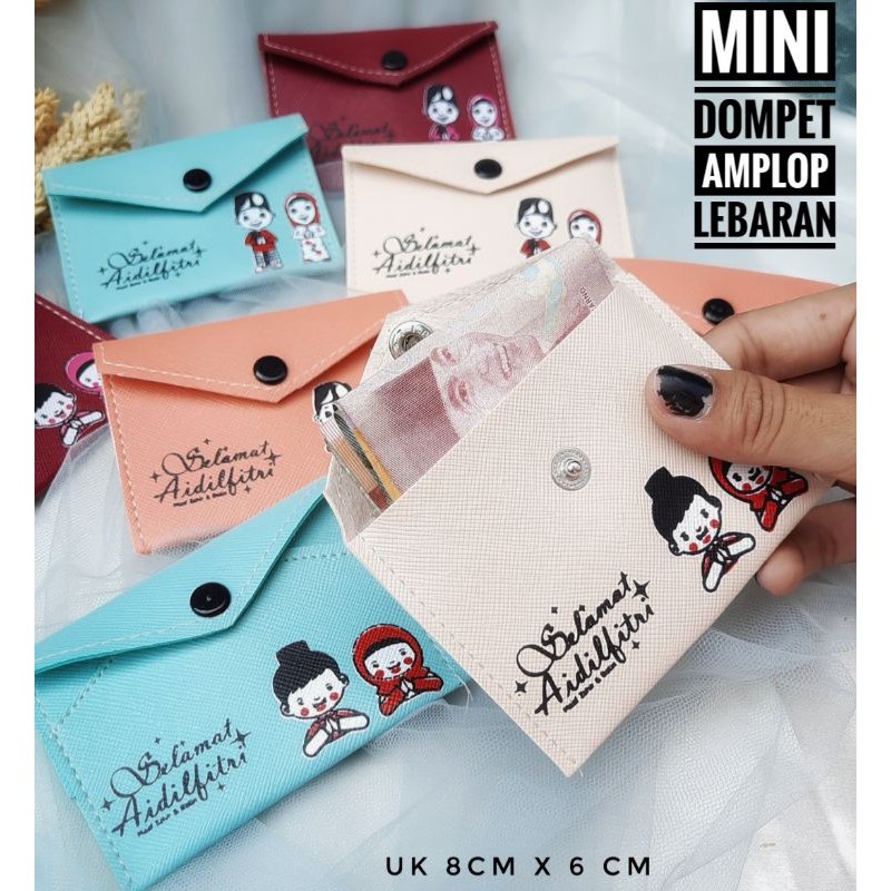 [ 12 pcs ]MINI DOMPET AMPLOP LEBARAN / IMPLEK NATAL PER PAC ISI 12 Pcs