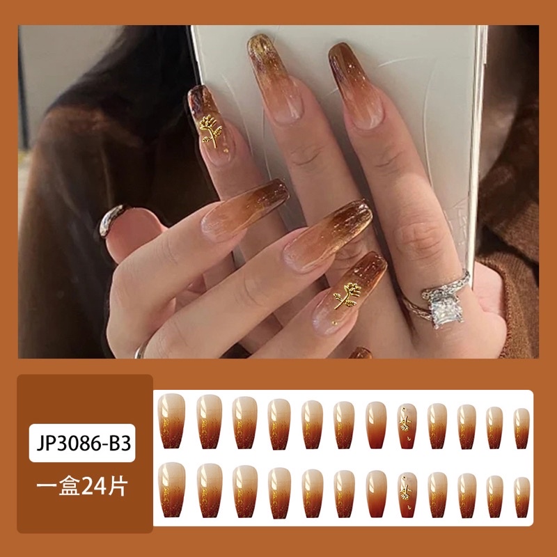 Kuku Palsu 【A95，lem sticker】Nikah kuku Wedding False Nailart Pengantin Tangan