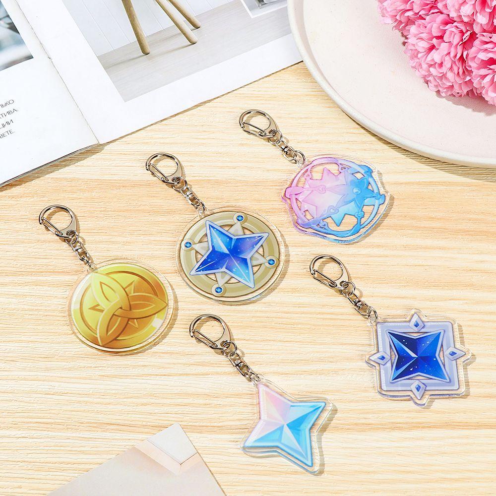 R-bunga Anime Gantungan Kunci Kartun Lucu Liontin Aksesoris Fashion Perhiasan Jepang Anime Car Key Holder