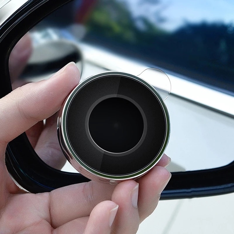 Kaca Spion Blind Spot Mobil Wide Angle 360 Derajat Adjustable Bentuk Bulat Dengan Kop Perekat