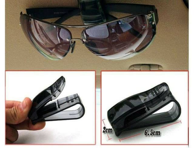 Penjepit Sun Visor Clip Jepitan Mobil Kacamata Etoll Kartu Parkir Uang