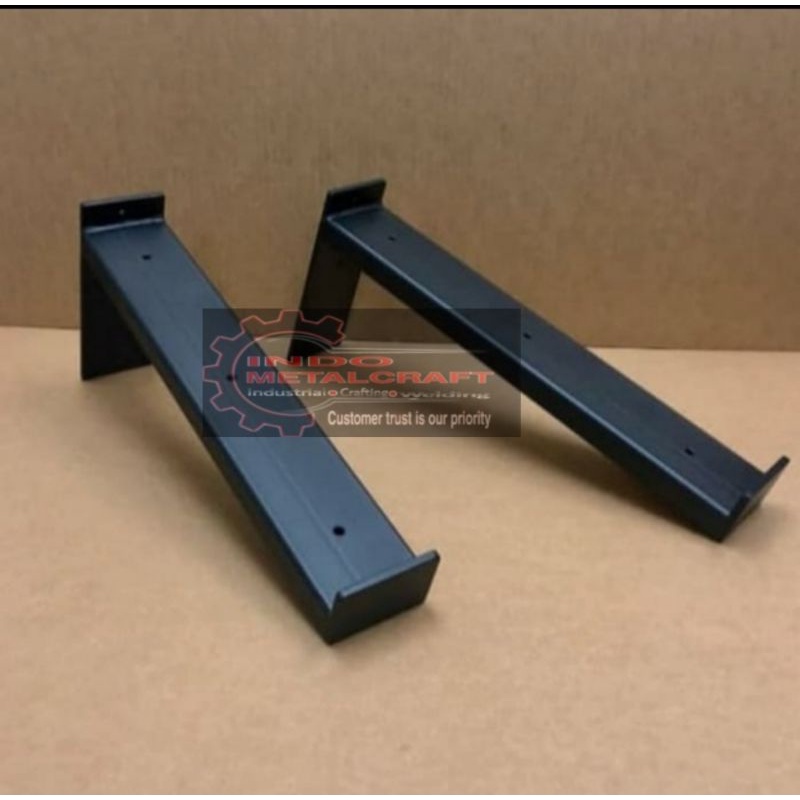 Rak besi siku L industrial/ siku L dinding