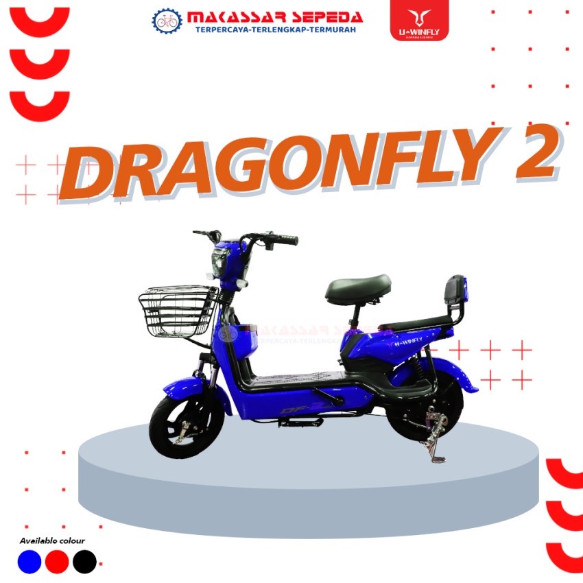 SEPEDA LISTRIK E-BIKE UWINFLY DRAGONFLY - 2