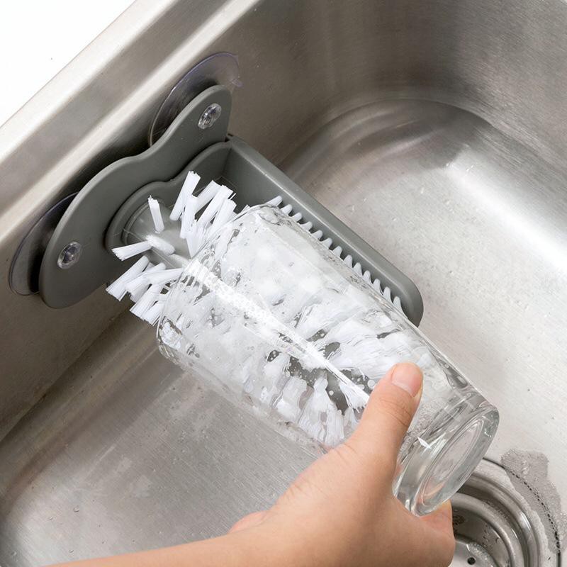 UNNISO - Brush Sikat Gelas / Washing Cup Cleaning brush / Glass CleanerBrush Tempel