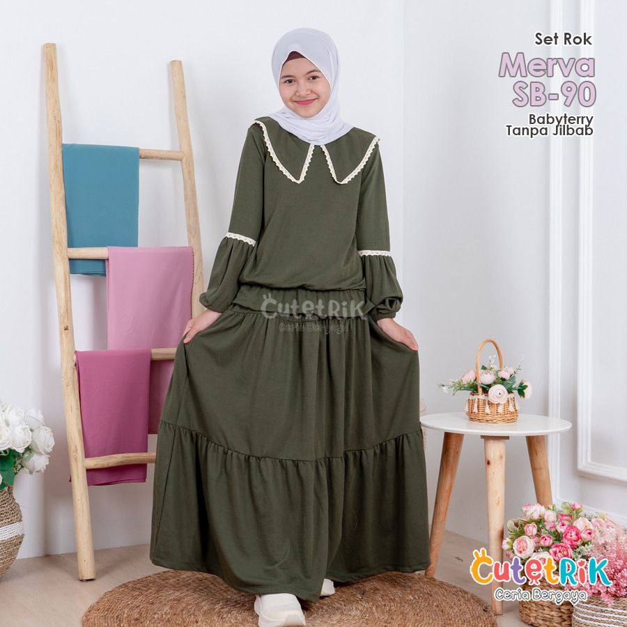 Setelan Stelan Set Rok Merva SB-90 By Cutetrik