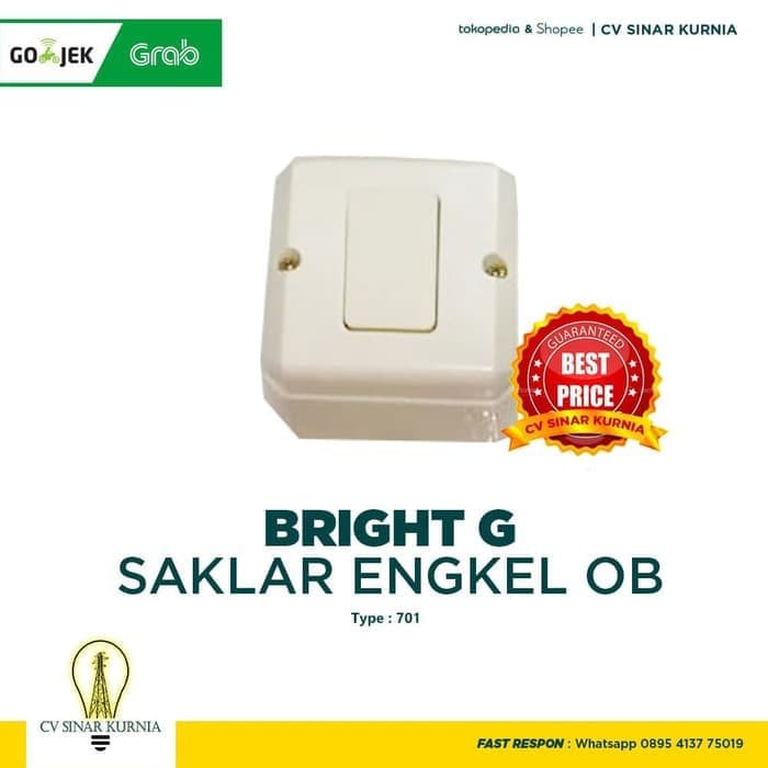 Saklar Engkel Saklar Bright G 701 Engkel OB Outbow Warna Cream