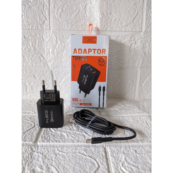 charger fleco fast charging travel tc micro usb type c support turbo