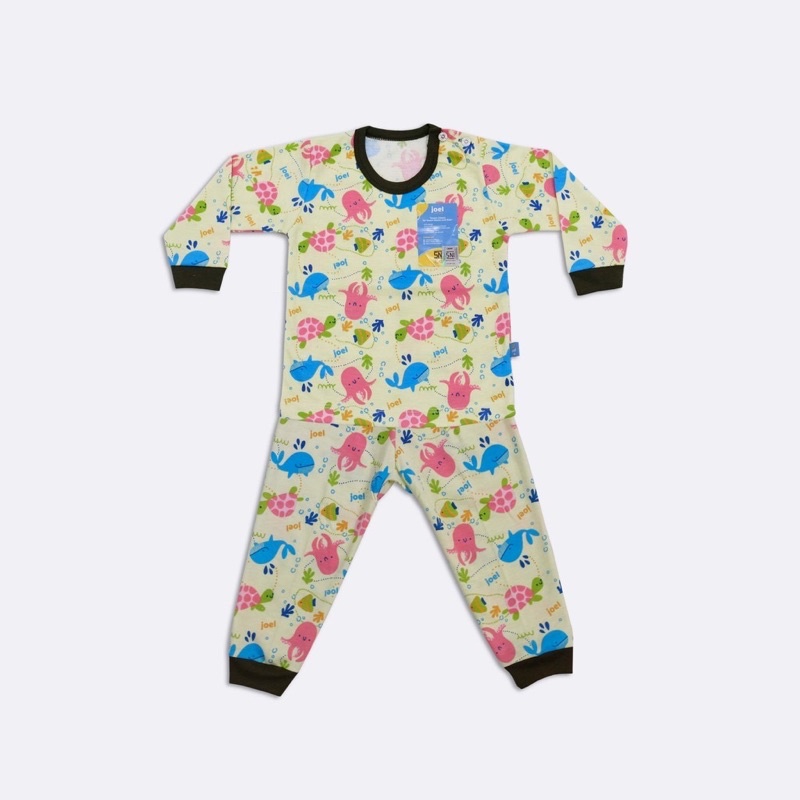 Setelan Panjang Bayi Motif Marine ( JOEL )