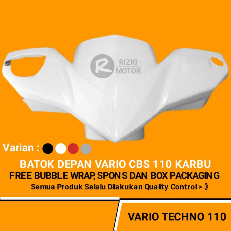 Batok Depan Honda Vario CBS Techno Karbu Warna Putih