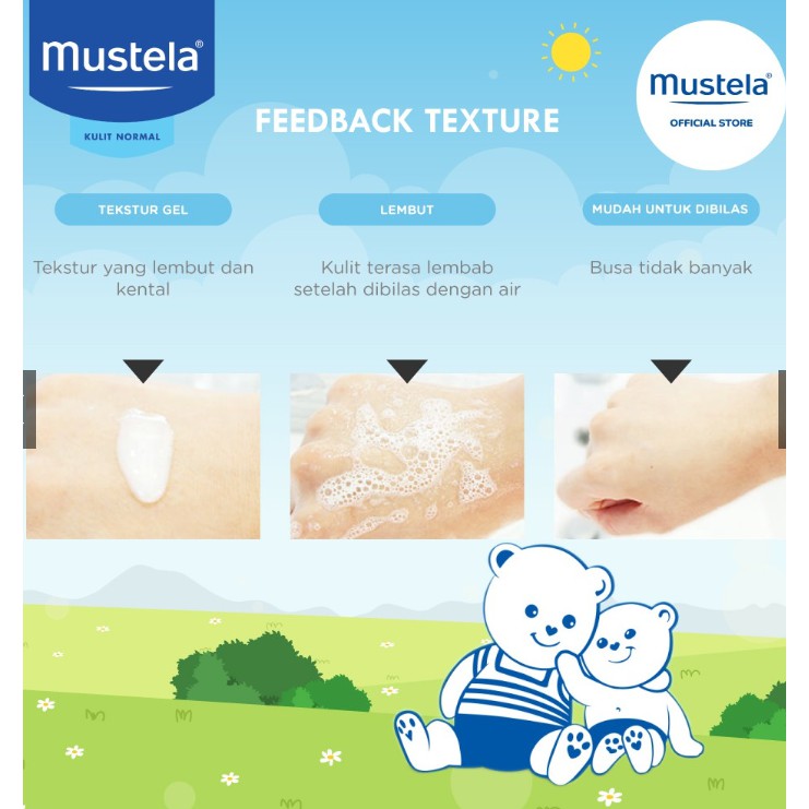 Mustela bebe 2 in 1 Cleansing Gel hair and body wash 200ml