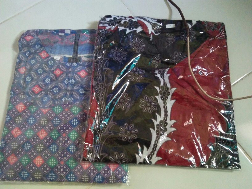 M-l-xl-xxl Batik Tunik Wanita Asj Sa Hrb026 Kenongo Pekalongan Sogan Tulis