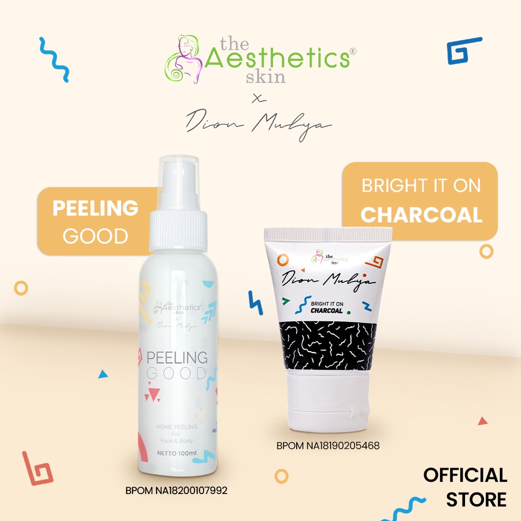 The Aesthetics Skis x Dion Mulya Paket (Peeling Good +  Bright It On Charcoal Clay Mask (35gr)