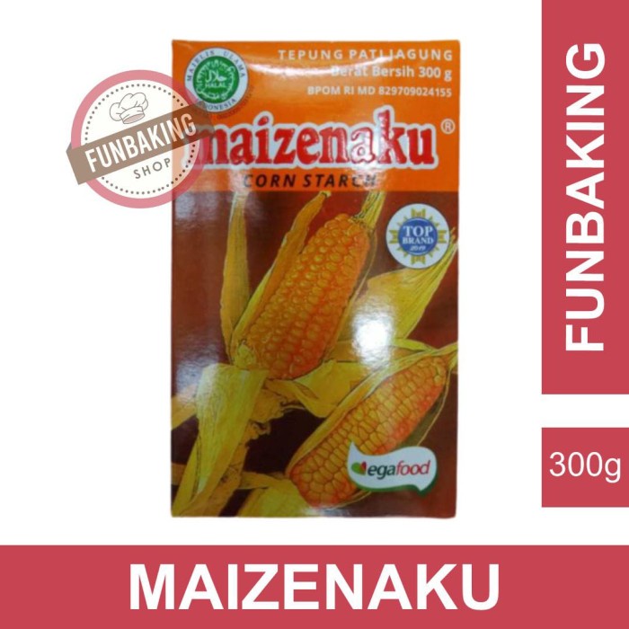 

Ds501D0 Funbaking - Tepung Jagung Maizenaku 300Gr Corn Starch Maizena Gr0B1