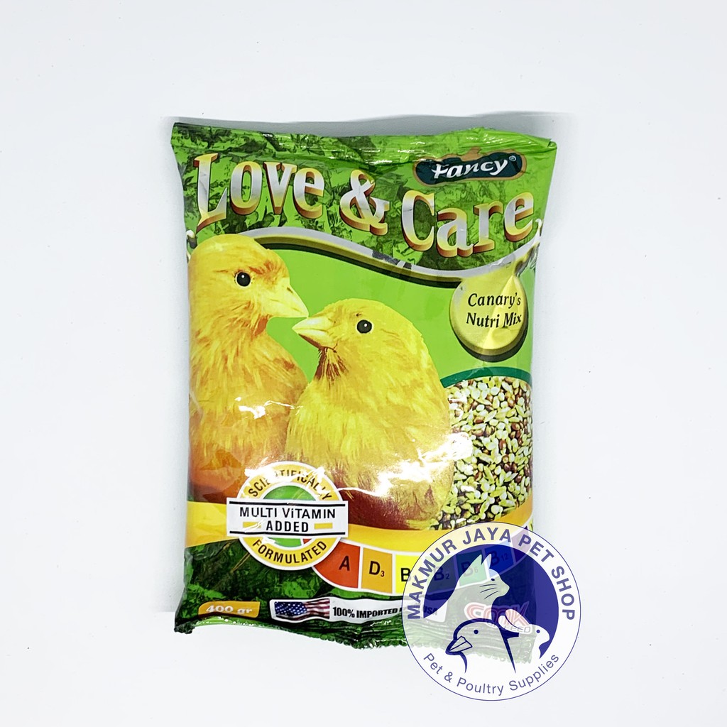 Fancy Love &amp; Care Pakan Burung Kenari 400 gram