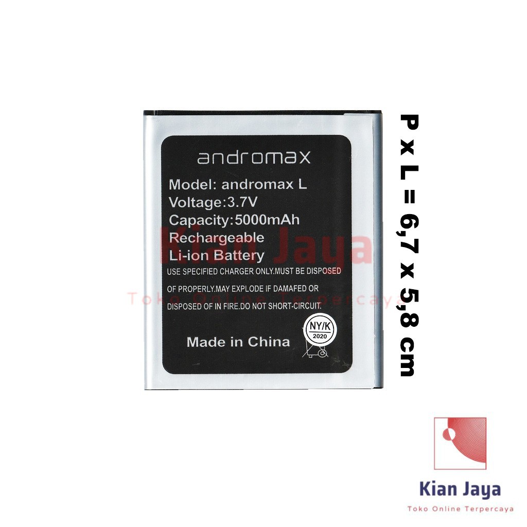 Baterai Hp Smartfren Andromax L H15433 Original Batre Batrai Battery Double Power