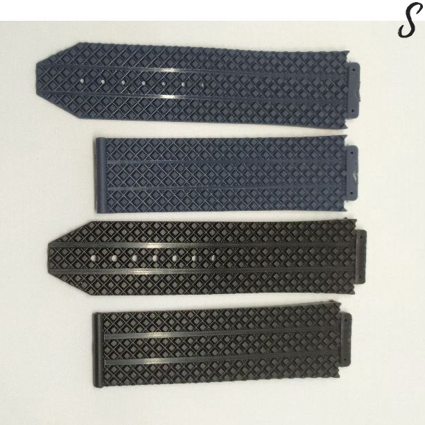 Strap Tali Jam Hublot Big Bang Tuiga Senna Geneve hitam dan Biru Dongker