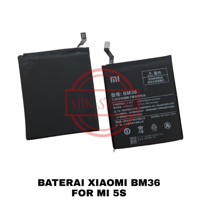 BATRE BATERAI BATTERY XIAOMI MI 5S / MI5S BM36 ORIGINAL