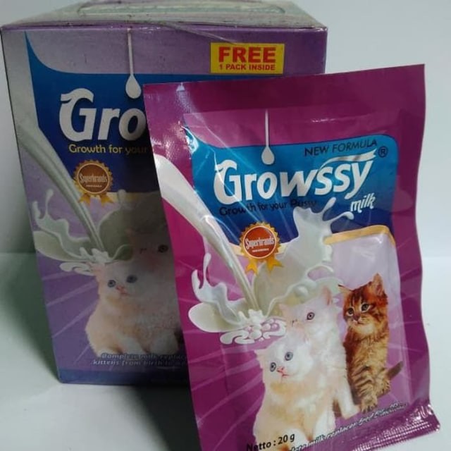 Susu Growsy Sachet 20gr Susu Anak Kucing