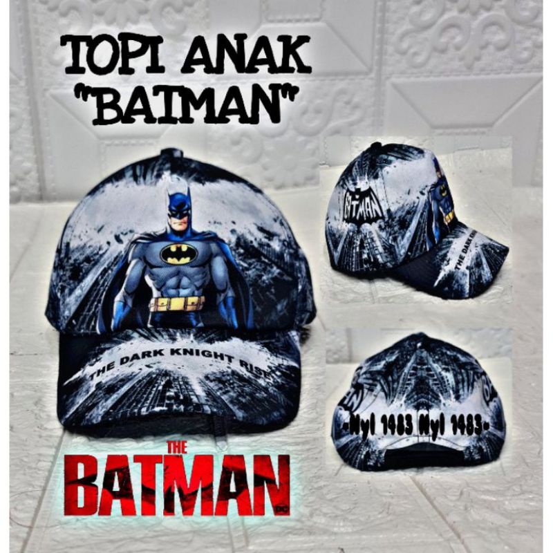 Tas ransel anak laki-laki karakter Batman 2in1 gratis botol minum - tas anak