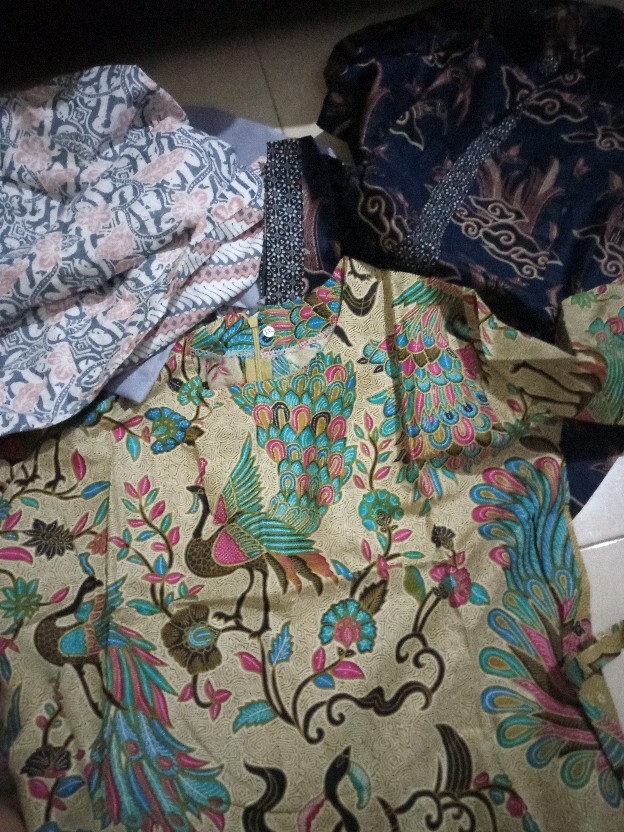 Tey-17 Batik Wanita Asj Sa Hrb026 Kenongo Kemeja Tosca Pendek