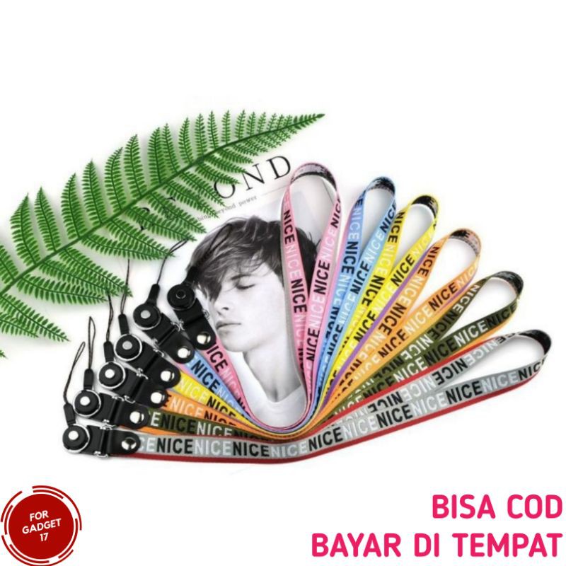 TALI GANTUNGAN GANTUNG HP DI LEHER TEMPAT PENYANGGA HP STRAP PANJANG MOTIF LUCU MURAH