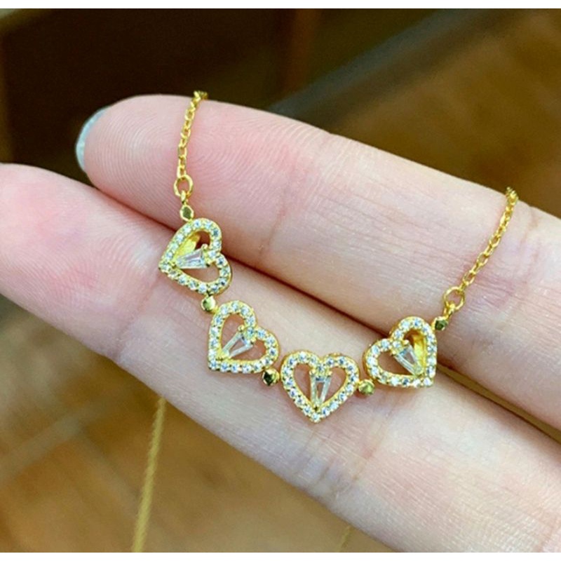 Kalung Magnet Wanita Liontin Love Titanium