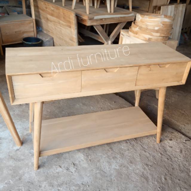 Meja Konsul meja pajangan kayu jati meja hias furniture jepara