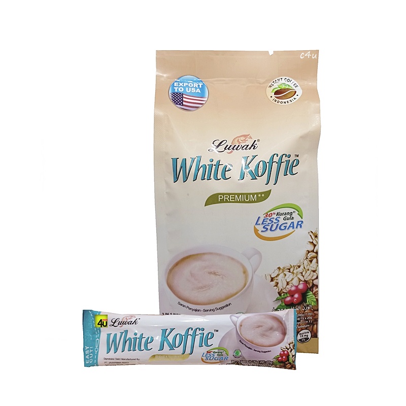 

Luwak - White Koffie PREMIUM Less Sugar - 5 Stick