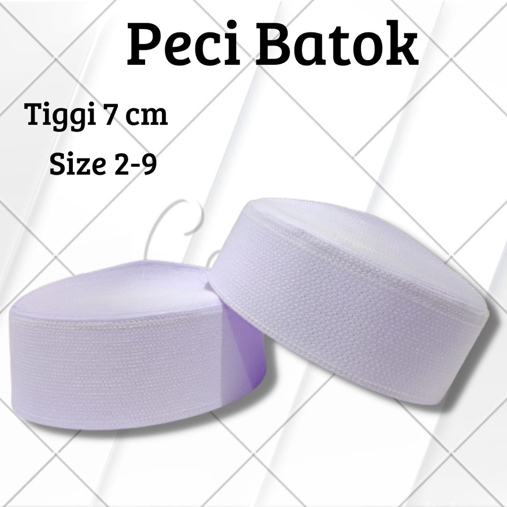 big promo termurah  peci batok pendek peci batok putih tinggi 7 cm peci batok peci batok putih