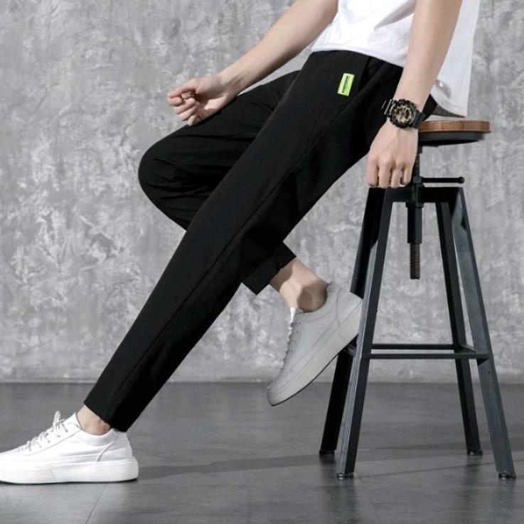 ☟ Celana Pria Kain Stretch Empat Sisi Celana Panjang Pria Casual Elastis ➵