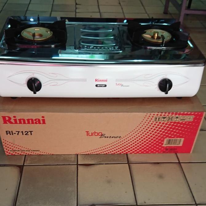 Kompor Gas Rinnai RI 712T Kompor Gas 2 Tungku Api Turbo