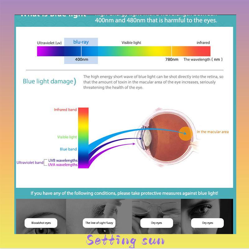 Kacamata Optik Pelindung Mata Komputer Anti blue Light Bingkai Persegi Gaya Retro Untuk Pria Dan Wanita TN