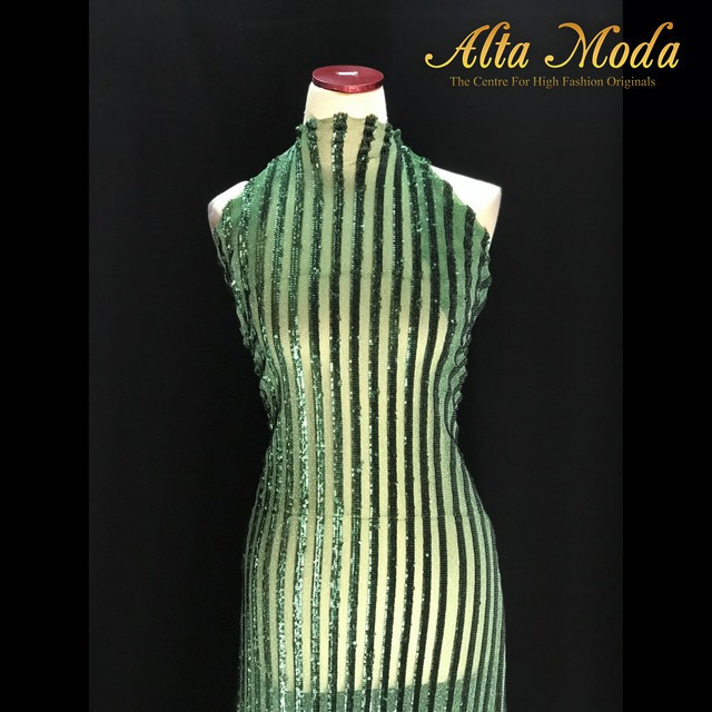 

Alta Moda Sequins Exclusive Stripe - Green (1M)