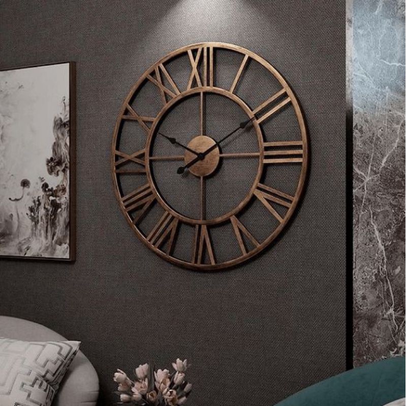 jam dindng romawi,jam dinding industrial diameter 90cm